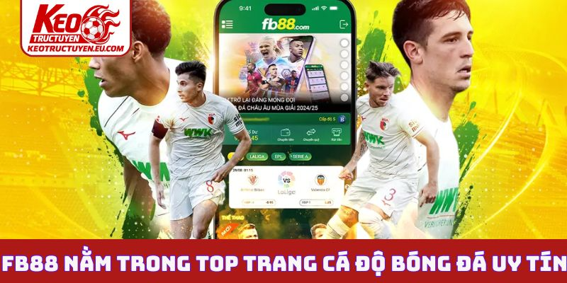 FB88 nằm trong TOP trang cá độ bóng đá uy tín